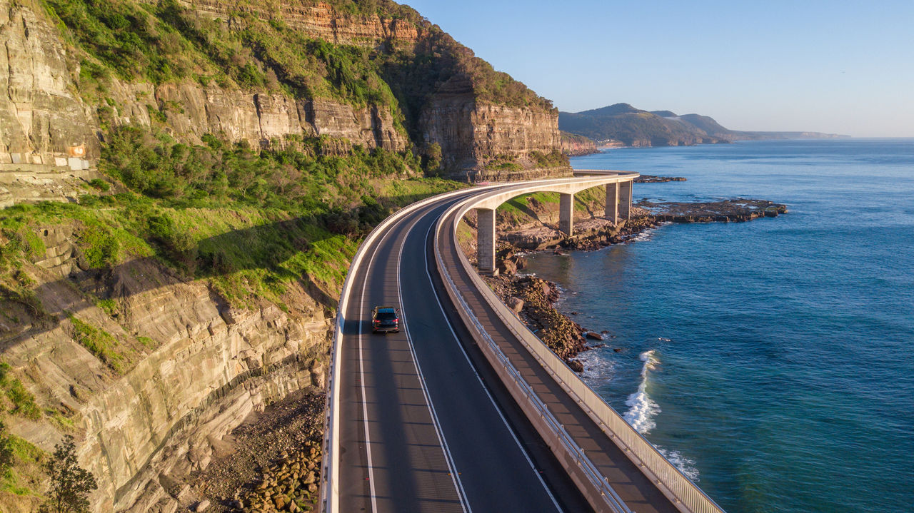Scenic high way along the coast